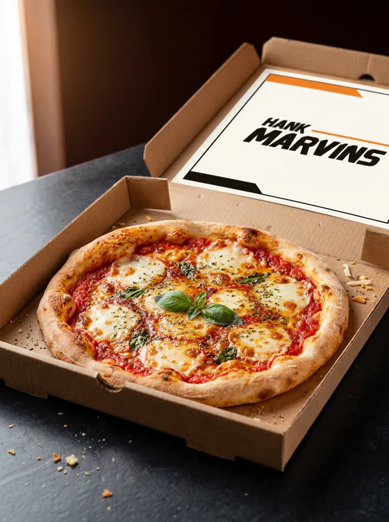 Margherita, served in Hank Marvins packaging